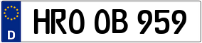 Trailer License Plate